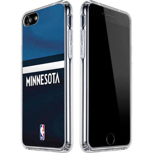 NBA Minnesota Timberwolves Jersey iPhone SE (2nd & 3rd Gen) Clear Case