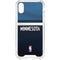 NBA Minnesota Timberwolves Jersey iPhone XS Clear Case
