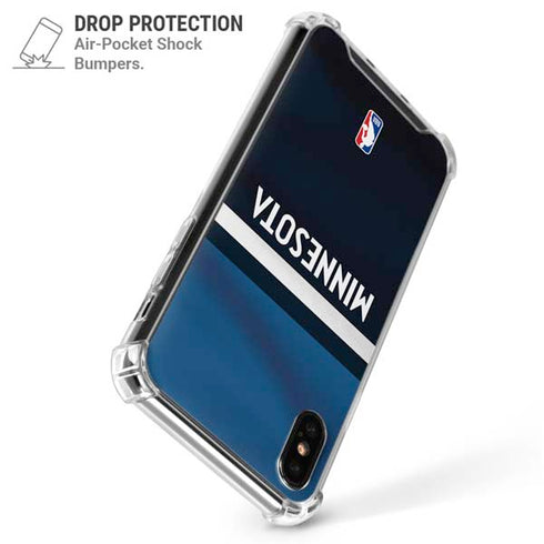 NBA Minnesota Timberwolves Jersey iPhone XS Max Clear Case