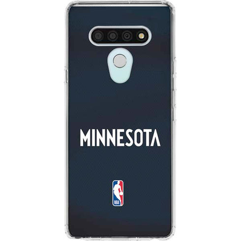 NBA Minnesota Timberwolves Jersey LG Stylo 6 Clear Case