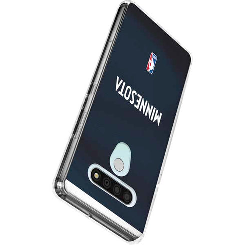 NBA Minnesota Timberwolves Jersey LG Stylo 6 Clear Case