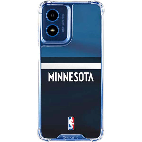 NBA Minnesota Timberwolves Jersey Moto G 5G (2024) Clear Case