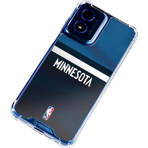 NBA Minnesota Timberwolves Jersey Moto G 5G (2024) Clear Case