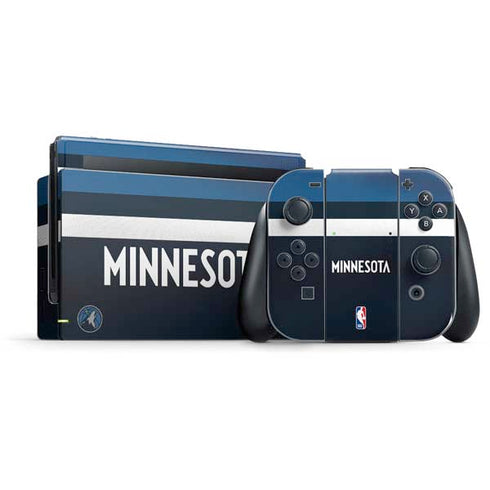 NBA Minnesota Timberwolves Jersey Nintendo Switch Bundle Skin