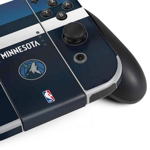 NBA Minnesota Timberwolves Jersey Nintendo Switch OLED (2021) Skin