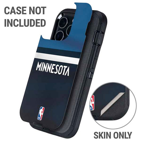 NBA Minnesota Timberwolves Jersey Otterbox Defender iPhone Skin