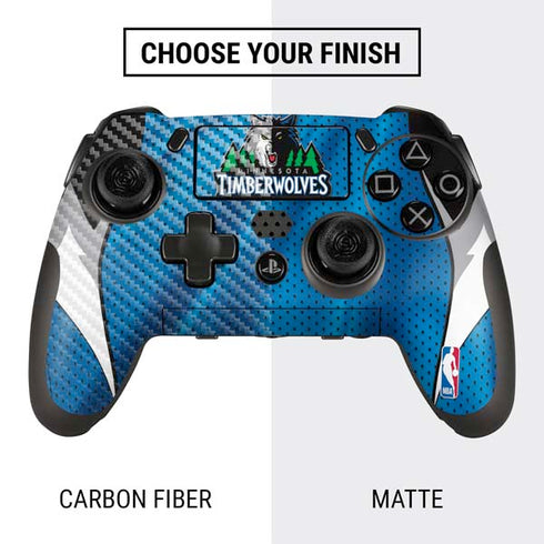 NBA Minnesota Timberwolves Jersey PlayStation Scuf Vantage 2 Controller Skin