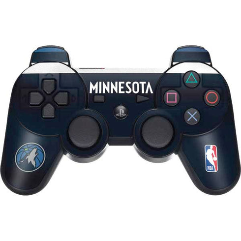 NBA Minnesota Timberwolves Jersey PS3 Dual Shock wireless controller Skin