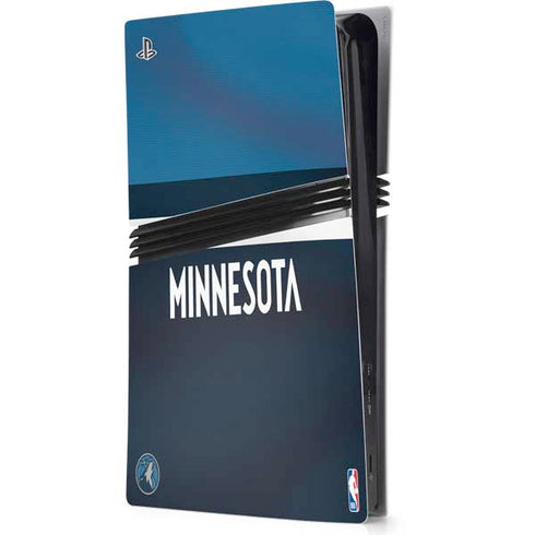 NBA Minnesota Timberwolves Jersey PS5 Pro Console Skin