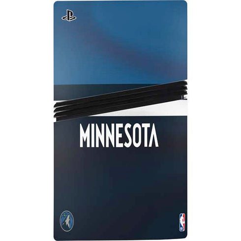 NBA Minnesota Timberwolves Jersey PS5 Pro Console Skin