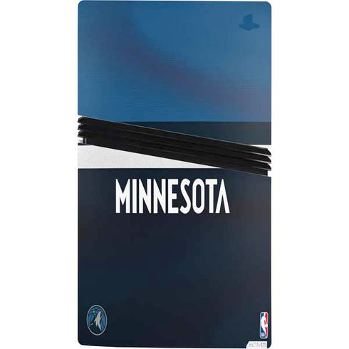 NBA Minnesota Timberwolves Jersey PS5 Pro Console Skin