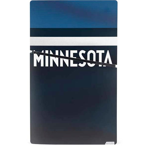 NBA Minnesota Timberwolves Jersey PS5 Slim Digital Edition Console Skin