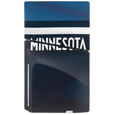 NBA Minnesota Timberwolves Jersey PS5 Slim Disk Console Skin