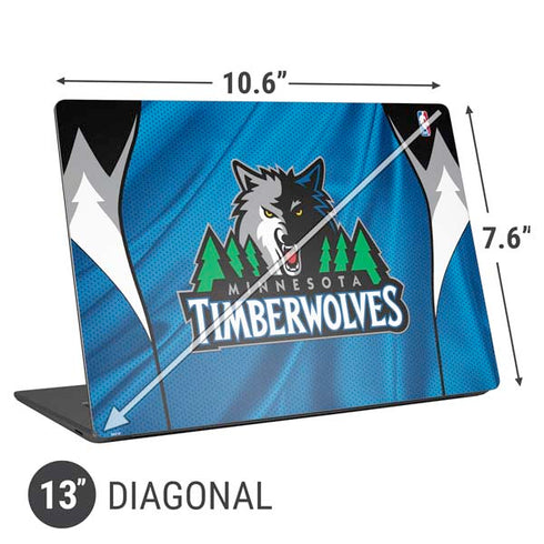 NBA Minnesota Timberwolves Jersey Universal Laptop 13in (10.6 x 7.6in) Skin