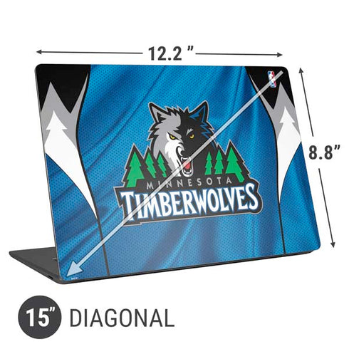 NBA Minnesota Timberwolves Jersey Universal Laptop 15in (12.2 x 8.8in) Skin