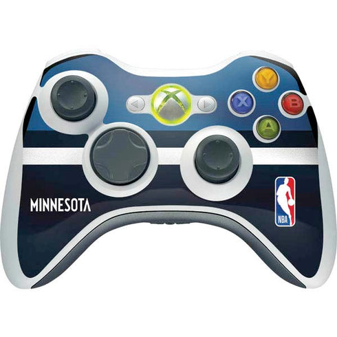 NBA Minnesota Timberwolves Jersey Xbox 360 Wireless Controller Skin