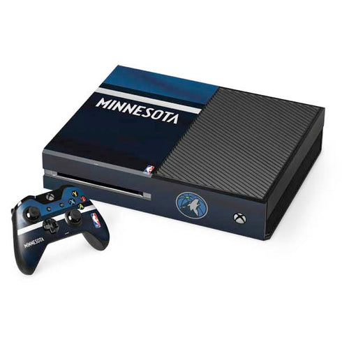 NBA Minnesota Timberwolves Jersey Xbox One Console and Controller Bundle Skin