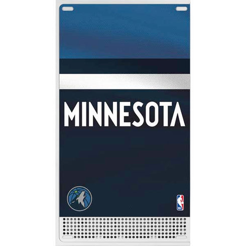 NBA Minnesota Timberwolves Jersey Xbox Series S Console Skin