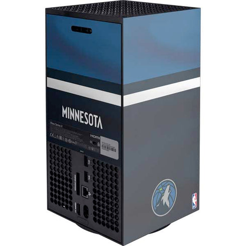 NBA Minnesota Timberwolves Jersey Xbox Series X Console Skin