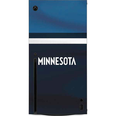 NBA Minnesota Timberwolves Jersey Xbox Series X Console Skin