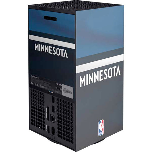 NBA Minnesota Timberwolves Jersey XBox Series X Digital Edition Console Skin