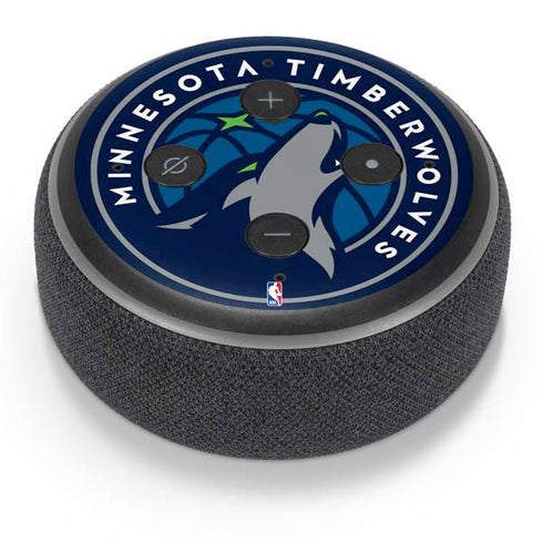 NBA Minnesota Timberwolves Large Logo Amazon Echo Dot Skin