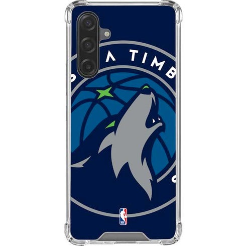NBA Minnesota Timberwolves Large Logo Galaxy A17 Clear Case