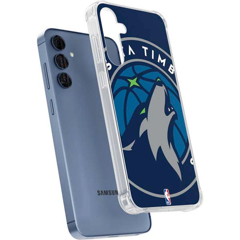 NBA Minnesota Timberwolves Large Logo Galaxy A35 5G Clear Case