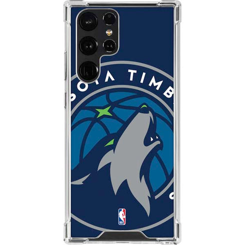 NBA Minnesota Timberwolves Large Logo Galaxy S23 Ultra Clear Case