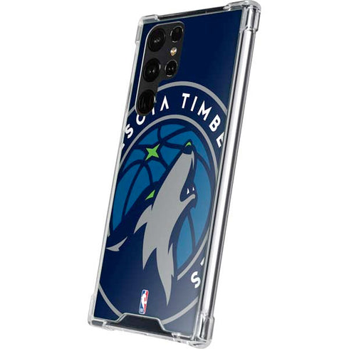 NBA Minnesota Timberwolves Large Logo Galaxy S23 Ultra Clear Case