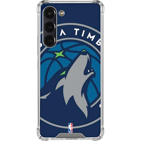 NBA Minnesota Timberwolves Large Logo Galaxy S24 FE Clear Case