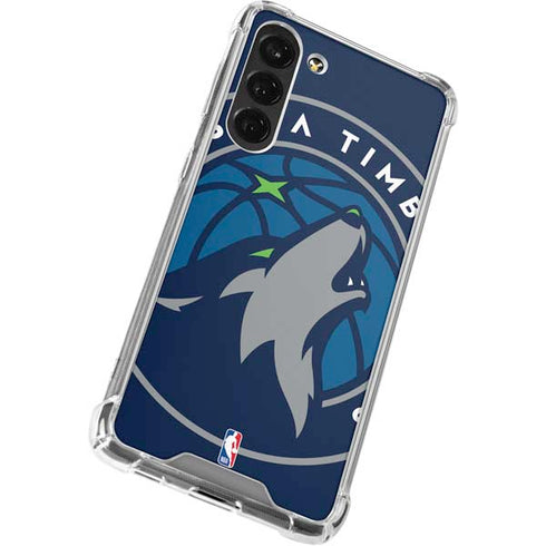 NBA Minnesota Timberwolves Large Logo Galaxy S24 FE Clear Case