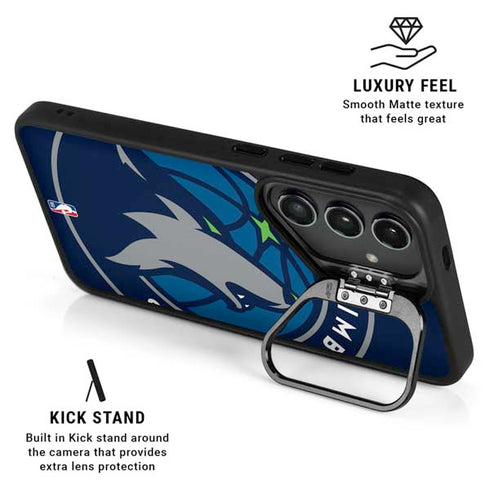 NBA Minnesota Timberwolves Large Logo Galaxy S24 Kickstand Case
