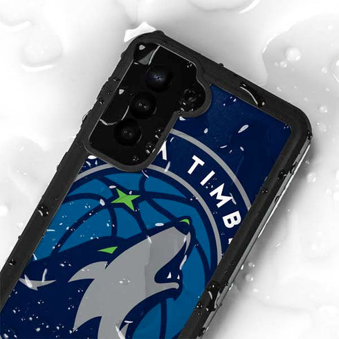 NBA Minnesota Timberwolves Large Logo Galaxy S24 Plus Waterproof Case