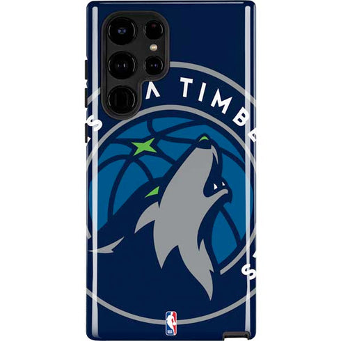 NBA Minnesota Timberwolves Large Logo Galaxy S25 Ultra Impact Case