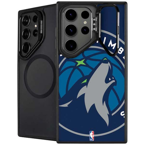 NBA Minnesota Timberwolves Large Logo Galaxy S24 Ultra Kickstand Case