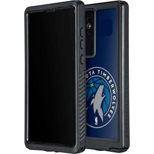 NBA Minnesota Timberwolves Large Logo Galaxy S24 Ultra Waterproof Case