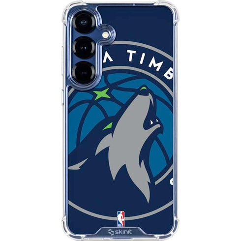 NBA Minnesota Timberwolves Large Logo Galaxy S25 Clear Case