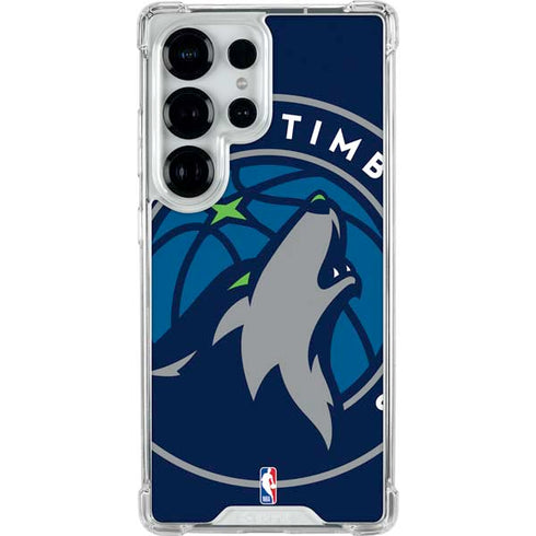 NBA Minnesota Timberwolves Large Logo Galaxy S25 Ultra Clear Case