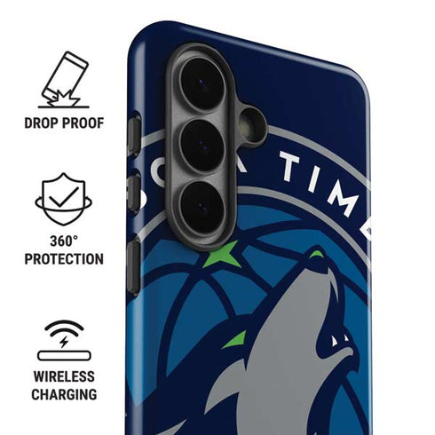 NBA Minnesota Timberwolves Large Logo Galaxy S26 Impact Case