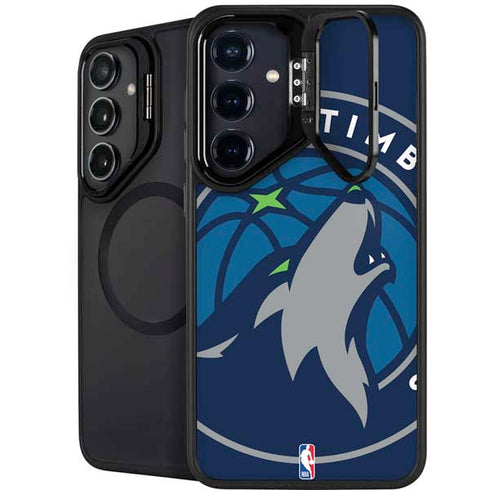 NBA Minnesota Timberwolves Large Logo Galaxy S26 Kickstand Case