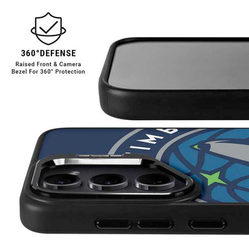 NBA Minnesota Timberwolves Large Logo Galaxy S26 Ultra Kickstand Case