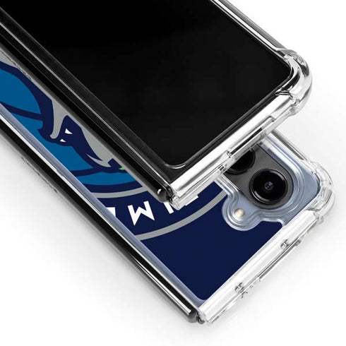 NBA Minnesota Timberwolves Large Logo Galaxy Z Fold5 5G Clear Case