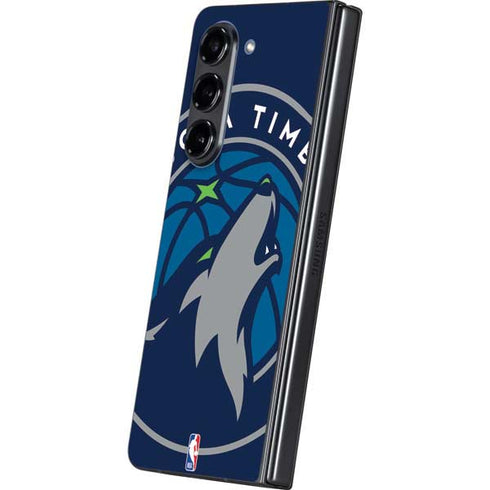 NBA Minnesota Timberwolves Large Logo Galaxy Z Fold5 5G Skin