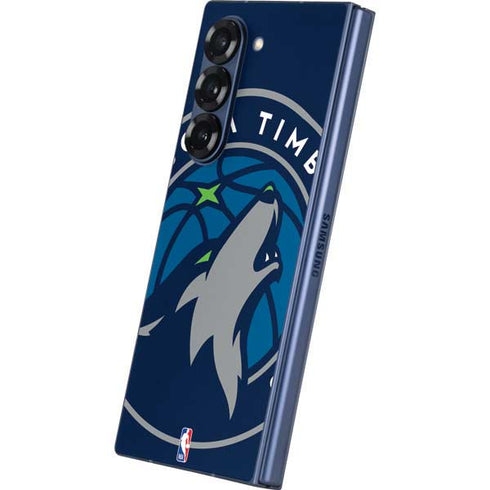 NBA Minnesota Timberwolves Large Logo Galaxy Z Fold6 Skin