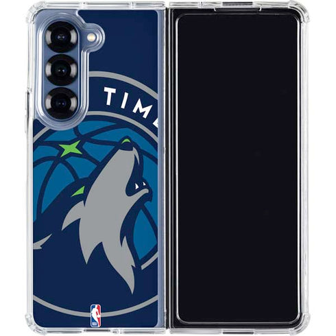NBA Minnesota Timberwolves Large Logo Galaxy Z Fold7 Clear Case