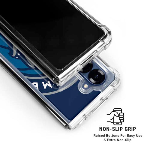 NBA Minnesota Timberwolves Large Logo Galaxy Z Fold7 Clear Case