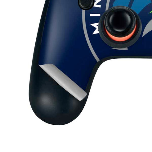 NBA Minnesota Timberwolves Large Logo Google Stadia Controller Skin