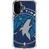 NBA Minnesota Timberwolves Large Logo iPhone 16 Clear Case