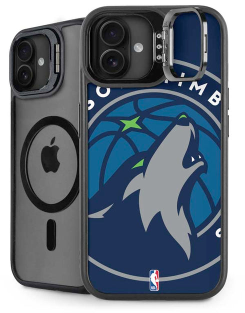NBA Minnesota Timberwolves Large Logo iPhone 16 Kickstand Case